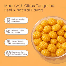 Gummies de créatine monohydrate NaturaLife Labs vue de dessus