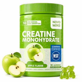 Gummies de créatine monohydrate Novomins 5000mg, vue avant du paquet