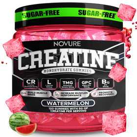 Gummies de créatine monohydrate Novure 5000mg, vue de face