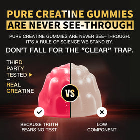 Gummies de créatine monohydrate Nutravita, saveur pêche