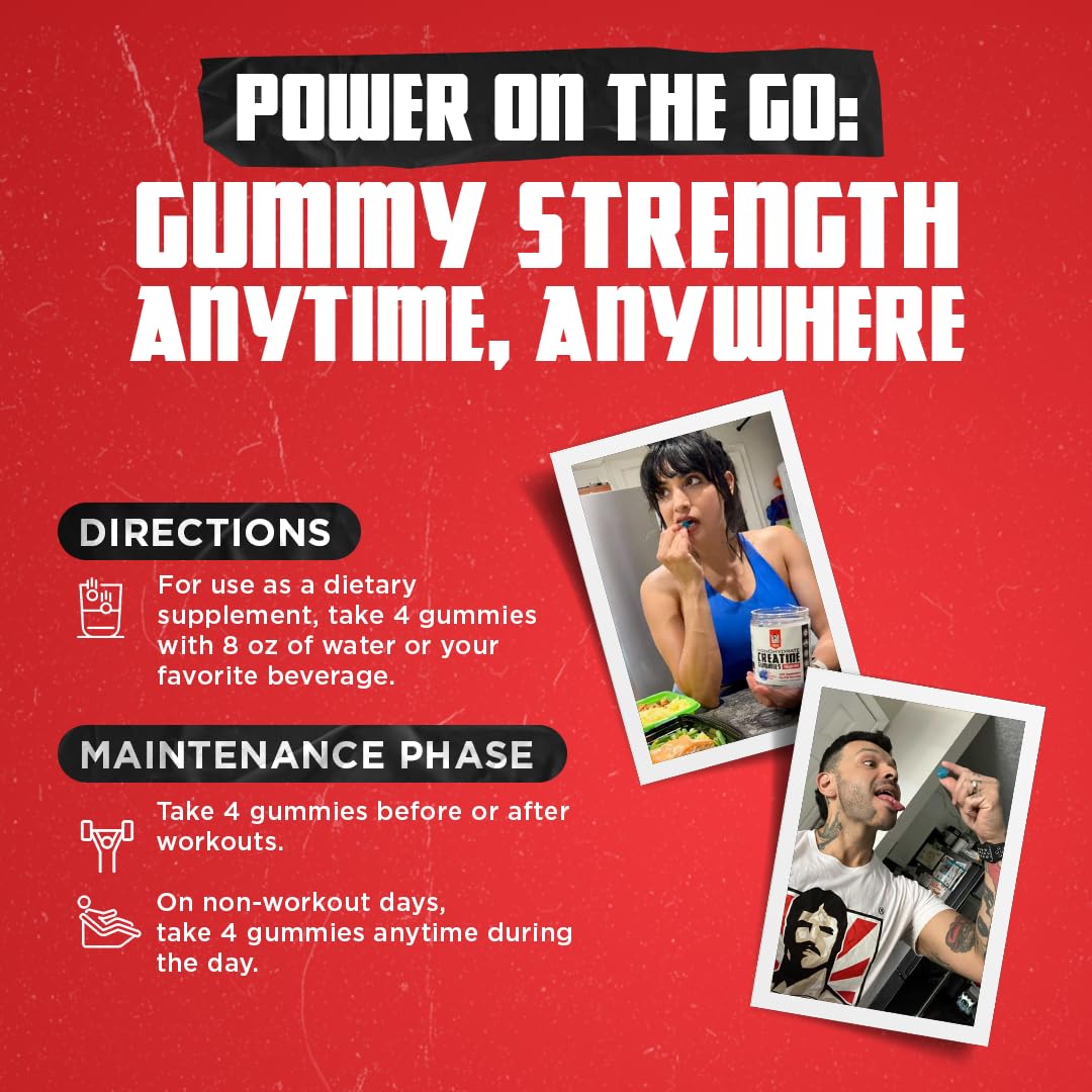 Gummies de créatine monohydrate Old School Labs avec d'autres compléments alimentaires