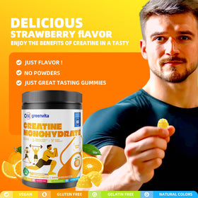 Gummies de créatine monohydrate ON GREENVITA NUTRITION, dosage par portion