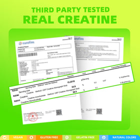 Gummies de Créatine Monohydrate ON GREENVITA NUTRITION emballage