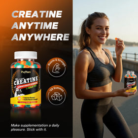 Gummies de Créatine Monohydrate Puyflam, côté de l'emballage