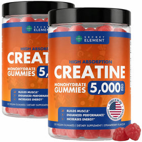 Gummies de créatine monohydrate Secret Element, vue de face