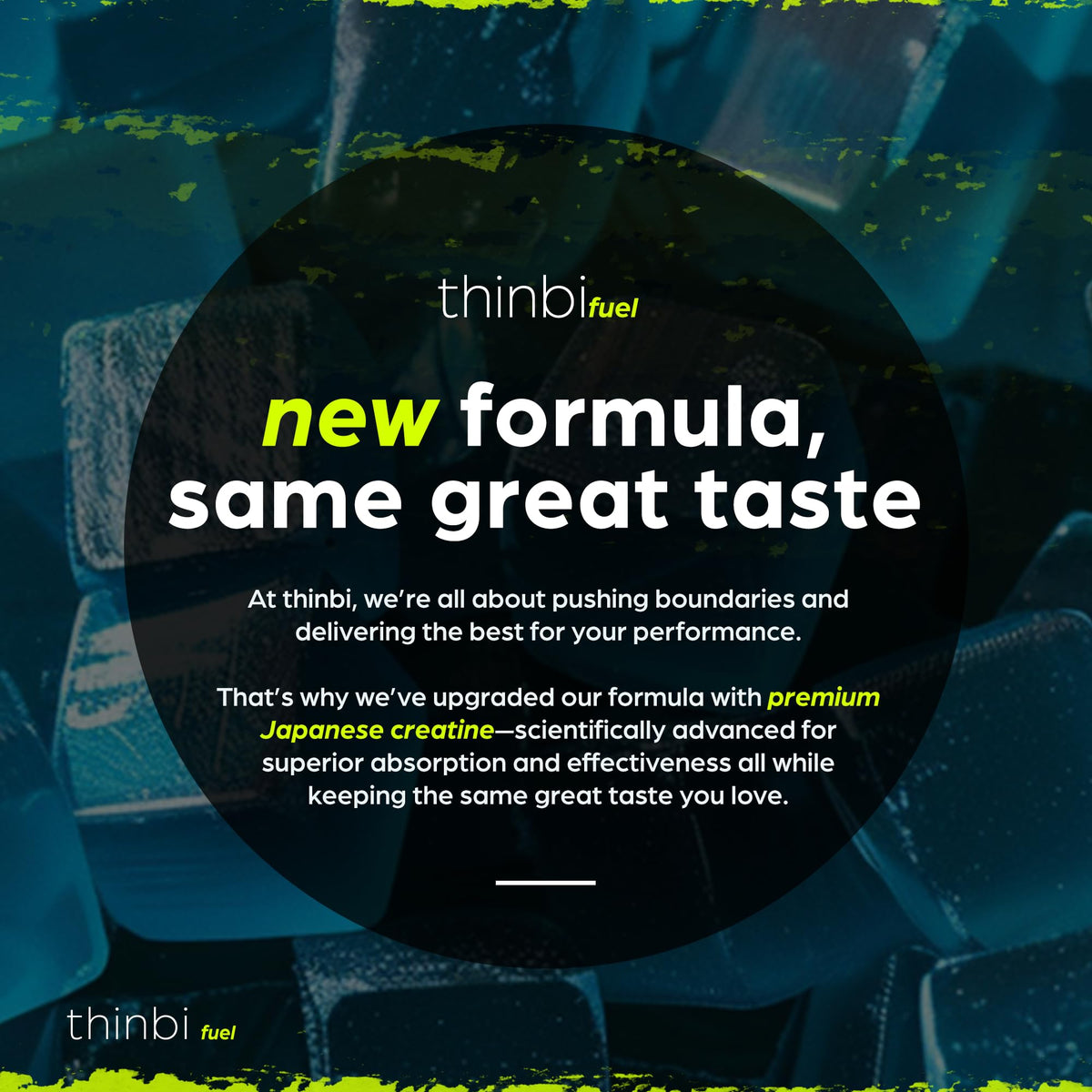 Gummies de créatine monohydrate Thinbi avec taurine en gros plan