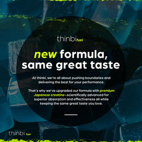 Gummies de créatine monohydrate Thinbi avec taurine en gros plan