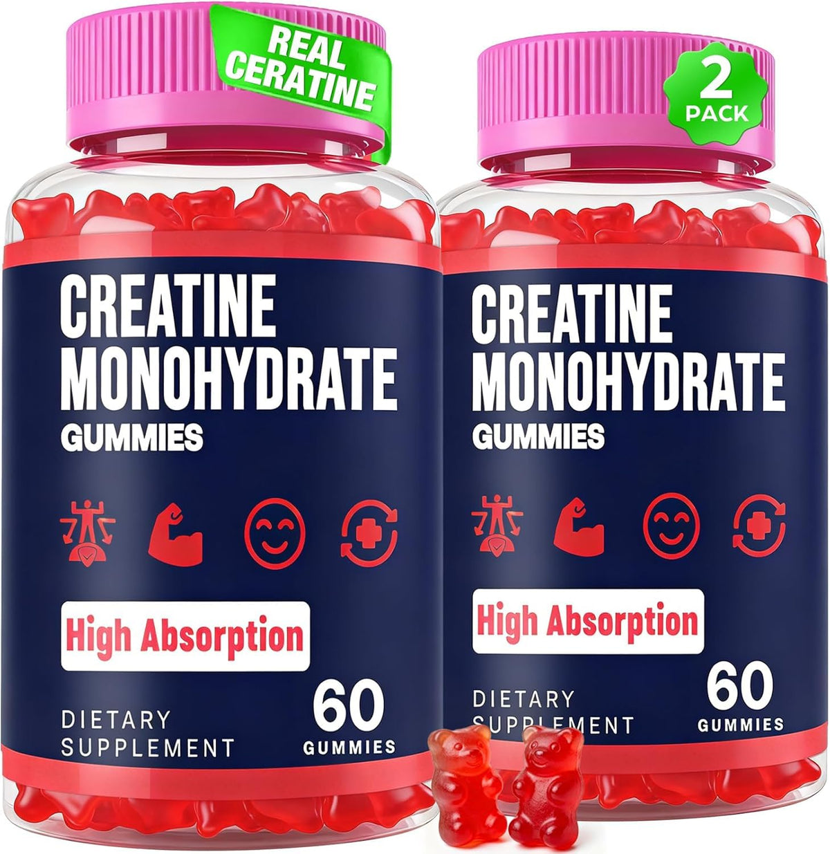 Gummies de créatine monohydrate Trupretty en paquet de 431g