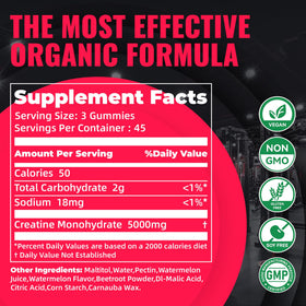 Gummies de créatine Natures Aid avec le couvercle ouvert