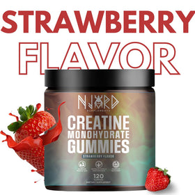 Gummies de créatine NJORD SUPPLEMENTS montrant la texture