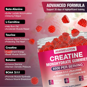 Gummies de créatine Nubetong en vue de près avec texture
