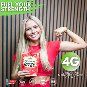 Gummies de créatine Nutrify dans une main