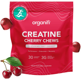 Gummies de créatine Organifi Cerise en sachet de 256g