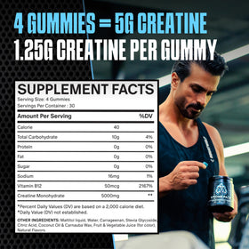 Gummies de créatine STONEPACK, emballage avec 120 gummies