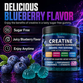 Gummies de créatine sudrolove avec une texture moelleuse