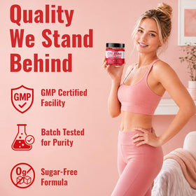 Gummies de créatine SUOOCH avec des informations nutritionnelles