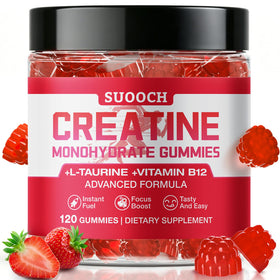 Gummies de créatine SUOOCH saveur fraise vue avant