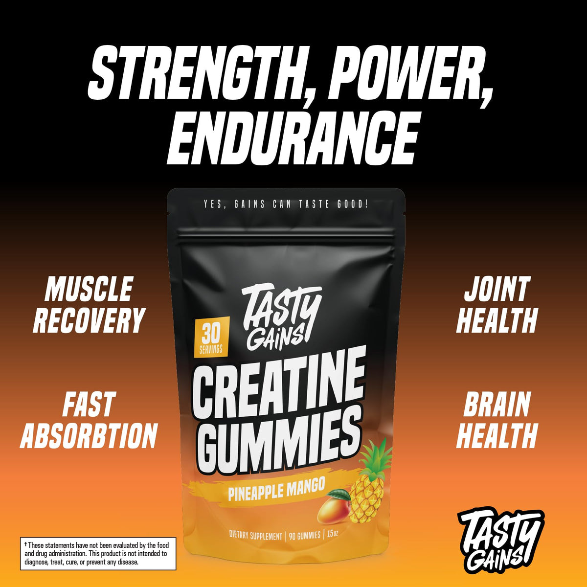 Gummies de créatine TASTY GAINS, en situation de consommation