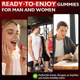 Gummies de créatine Trupretty montrant leur texture