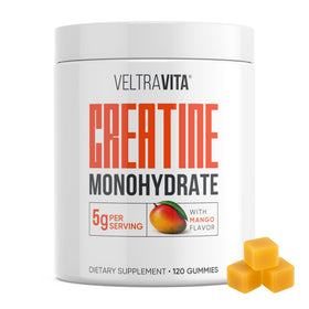 Gummies de créatine VeltraVita 5g vue de face avec emballage
