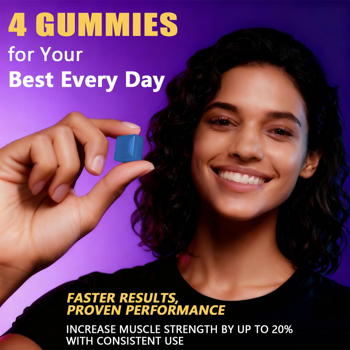 Gummies de Créatine VITARENEW, taille et poids du produit