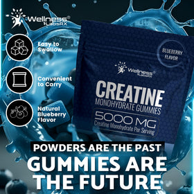 Gummies de créatine WELLNESS LABSRX, détail sur la texture