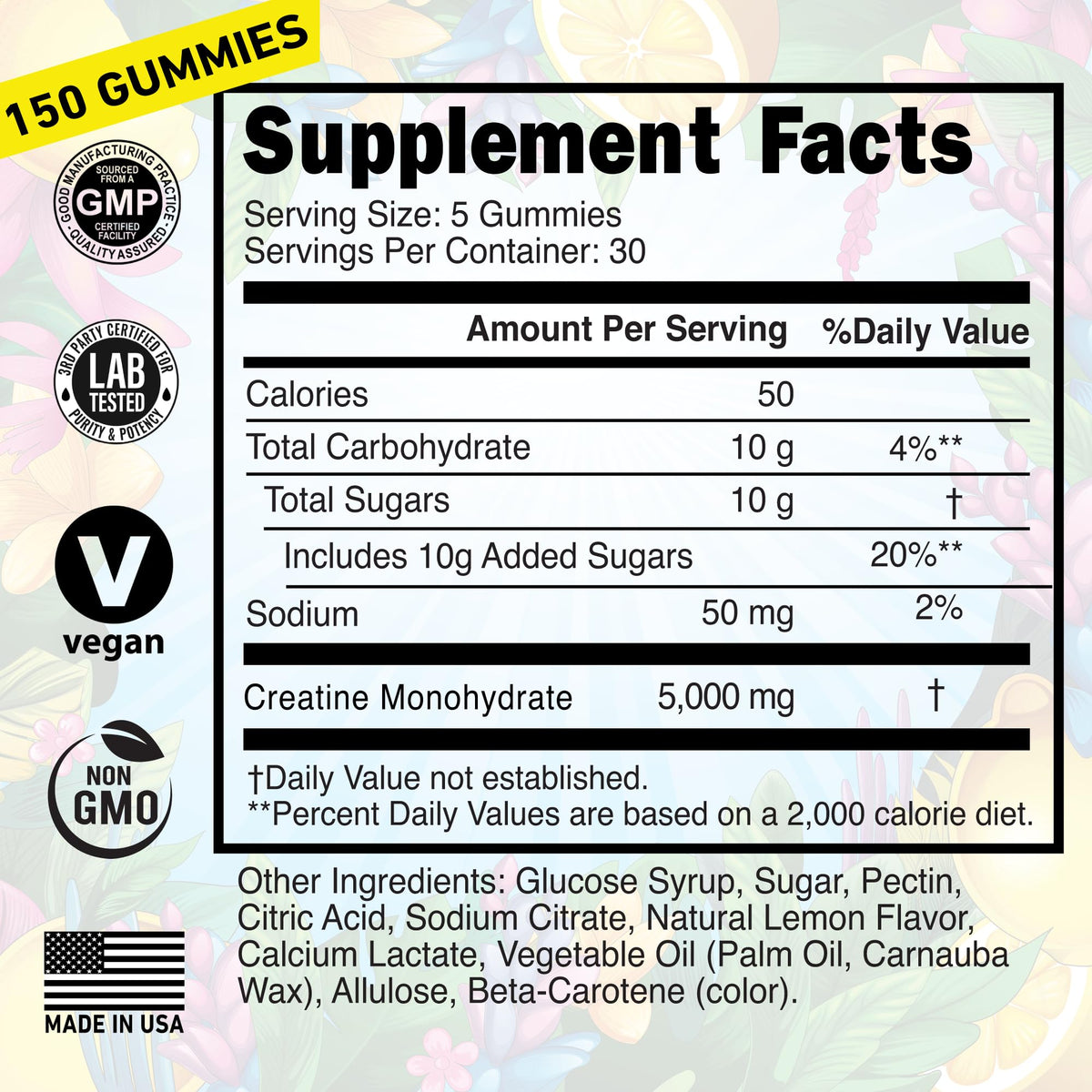 Gummies de créatine WILD GAINZ dans un sac de sport