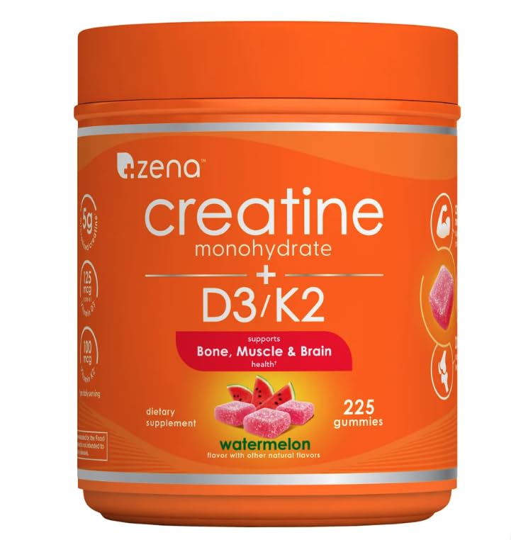 Gummies de Créatine Zena Nutrition vue de face avec emballage à la pastèque