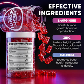 Gummies de Croissance BTQ BIOTEQUE LAB prêtes à être consommées