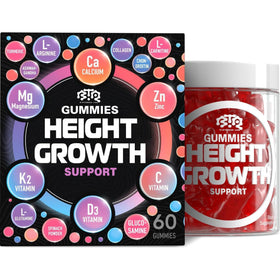 Gummies de croissance BTQ BIOTEQUE LAB vue de face avec emballage