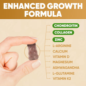 Gummies de croissance HighSpot, détail des gummies