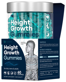 Gummies de croissance LM LILYNUTRAMOON devant un fond neutre
