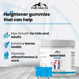 Gummies de Croissance PURE HEALTH MAX, ingrédients naturels, vue de côté