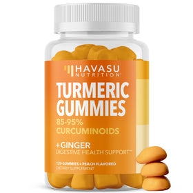 Gummies de Curcuma HAVASU NUTRITION au goût de pêche, vue de face