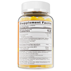 Gummies de curcuma NEVISS avec des ingrédients naturels
