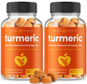 Gummies de curcuma NutraChamps 120 unités avec emballage avant