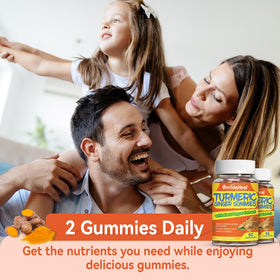 Gummies de Curcuma SmildeHeal, étiquette des ingrédients