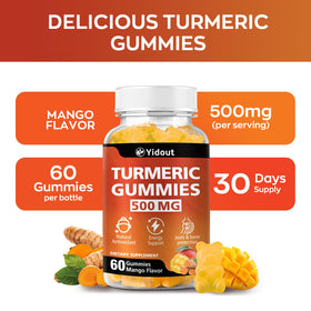Gummies de Curcuma Yidout - vue de dessus