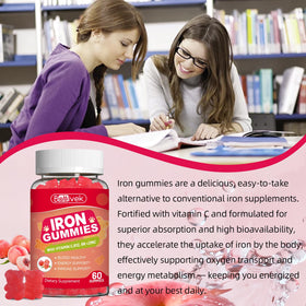 Gummies de fer Babivek, main tenant les gummies