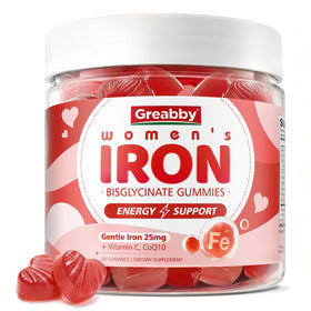 Gummies de Fer Bisglycinate GREABBY, vue de face