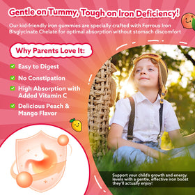Gummies de fer CFILIHTC, enfants prenant les gummies avec plaisir