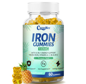 Gummies de fer CocoaNee 100mg, vue avant de l'emballage