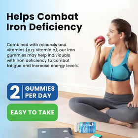 Gummies de Fer Dilib 60 Gummies Vegan en gros plan