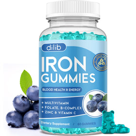 Gummies de Fer Dilib 60 Gummies Vegan vue de face