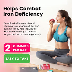 Gummies de Fer Dilib, affichage des ingrédients principaux