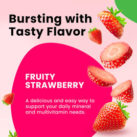 Gummies de Fer dilib avec un verre d'eau à côté