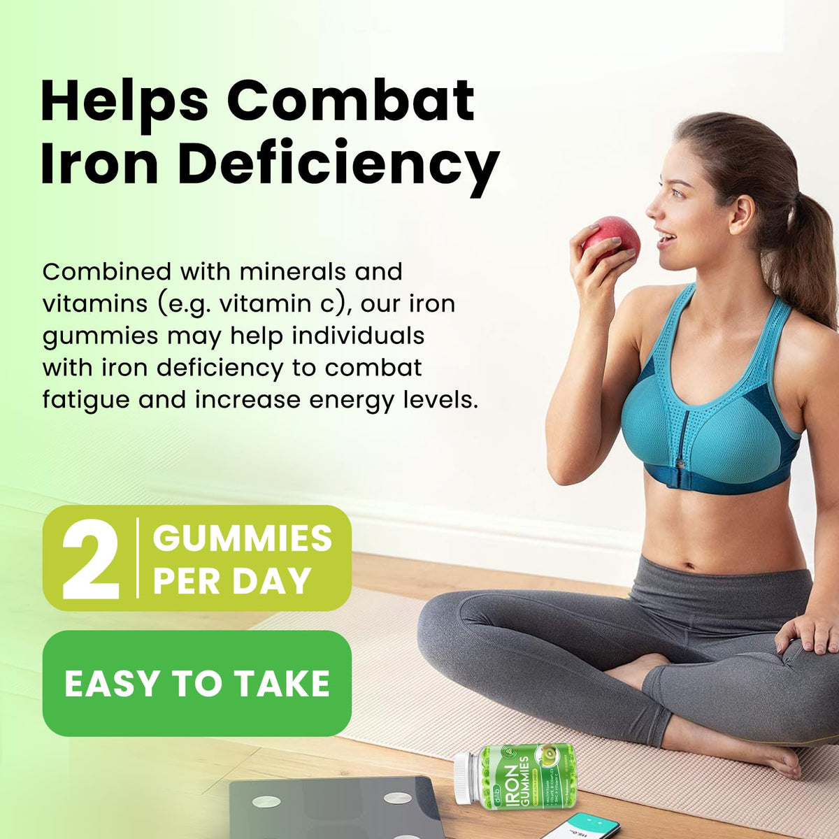 Gummies de fer Dilib, gummies en forme de fruits