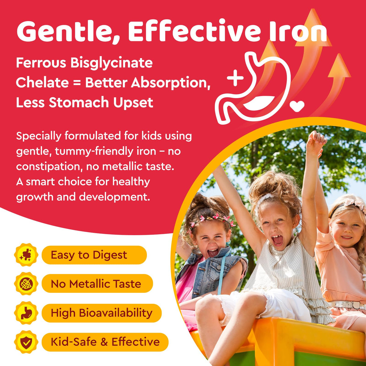 Gummies de fer dilib, présentation en groupe sur une table