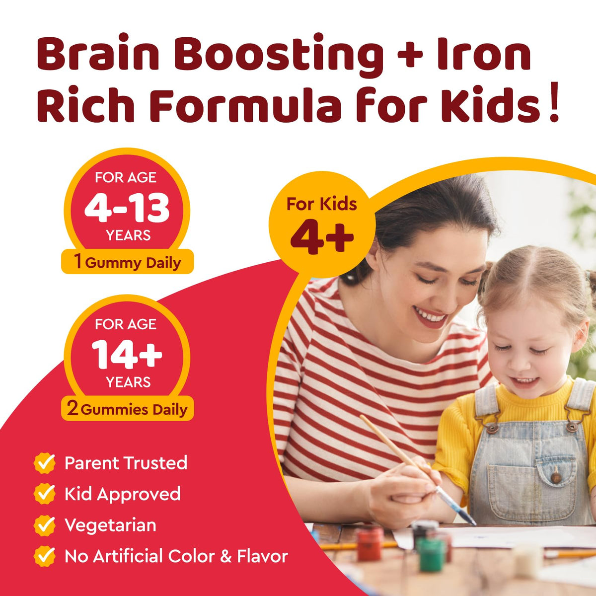Gummies de fer dilib sur une table avec d'autres produits