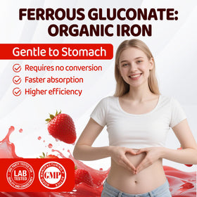 Gummies de fer duwhot prêtes à être consommées sur une table
